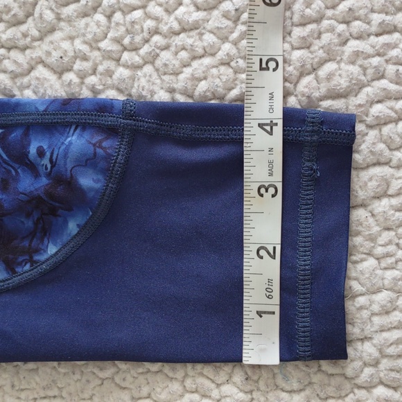 Platinum Sun Size Small UPF50 Blue Mesh Panel Vent Leggings - Picture 5 of 16